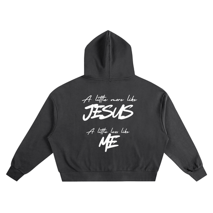 A little more like Jesus Boxy Oversized Hoodie