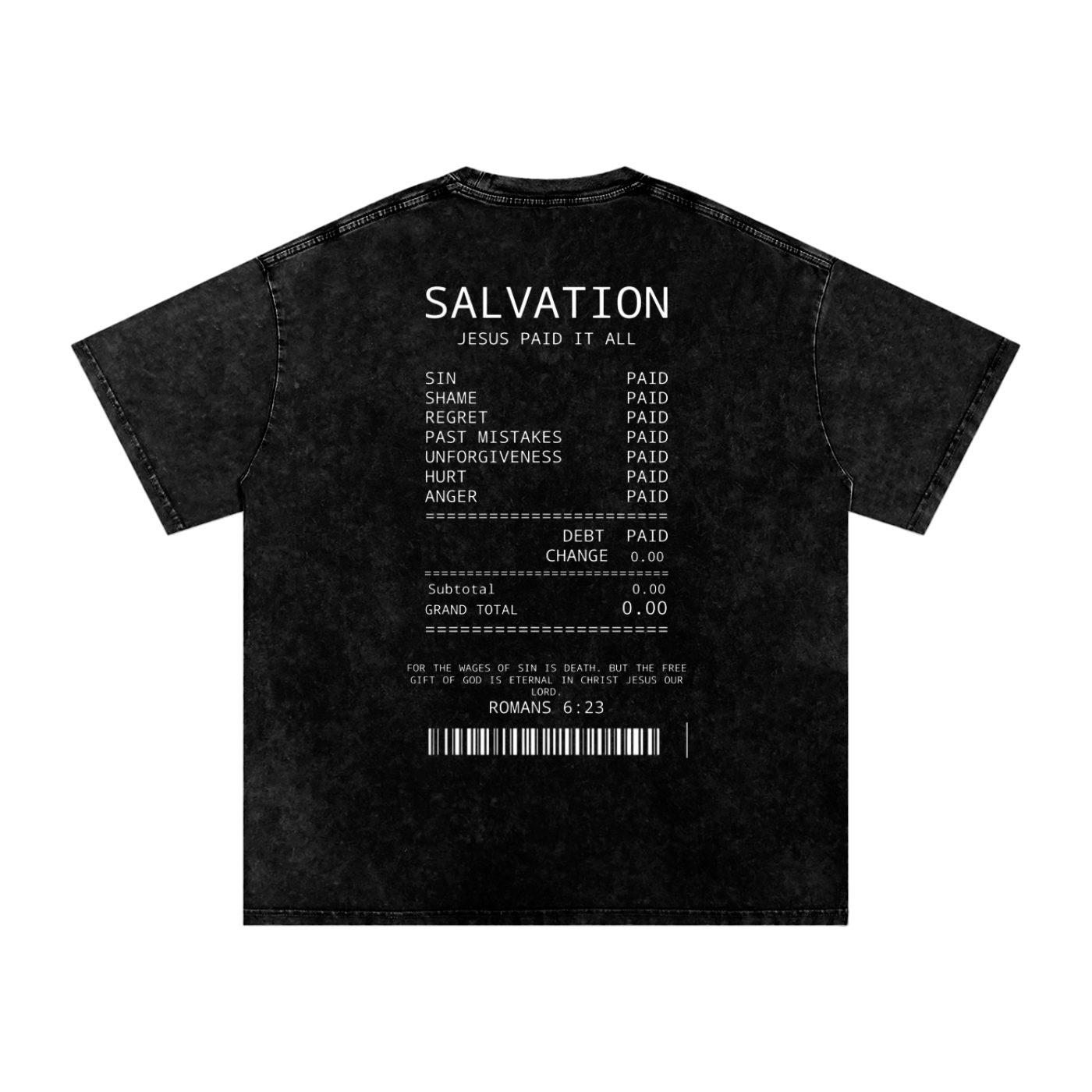 Salvation Snow Washed Oversized Cotton T-Shirt