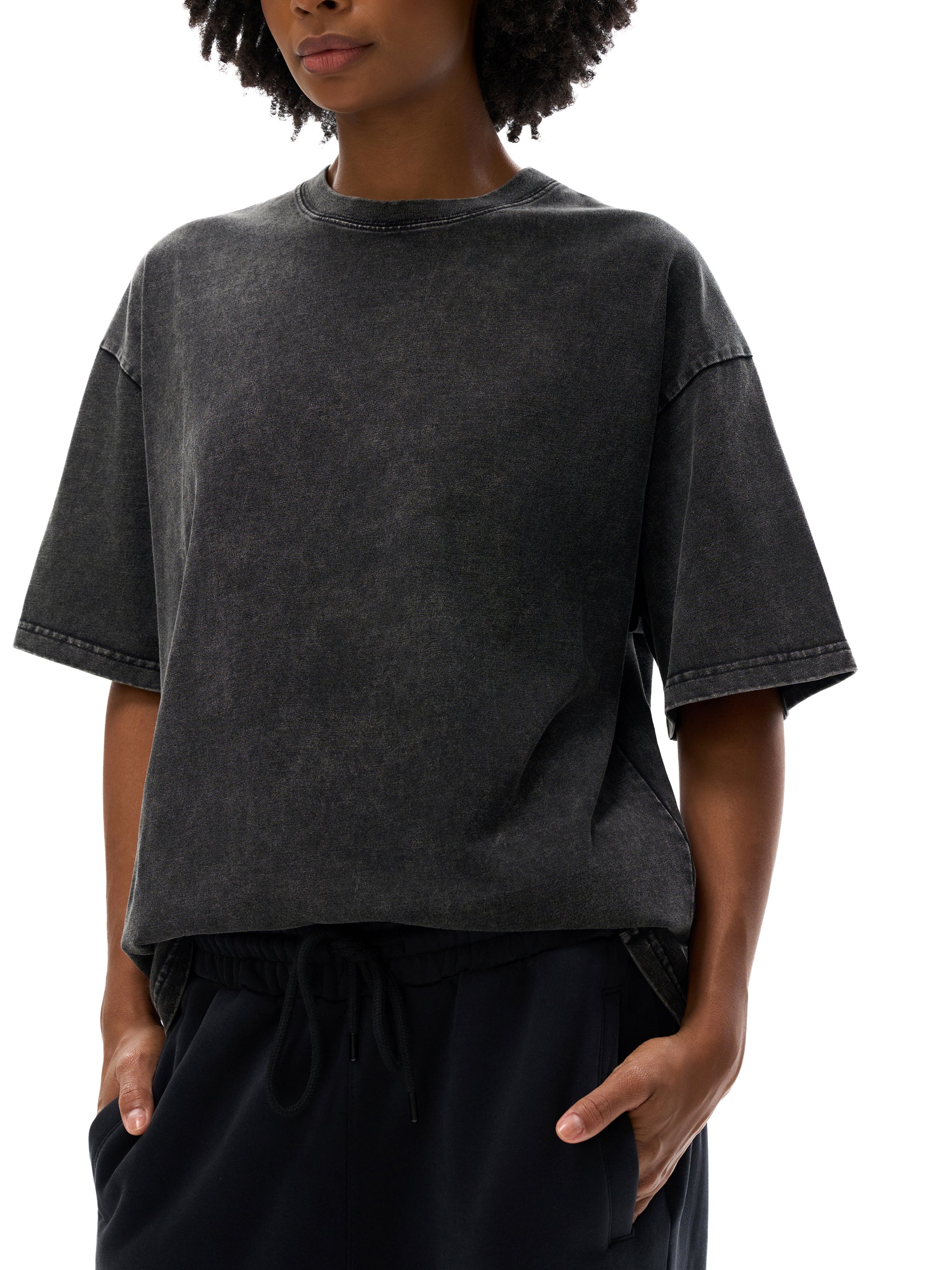 A little more like Jesus Snow Washed Oversized Cotton T-Shirt
