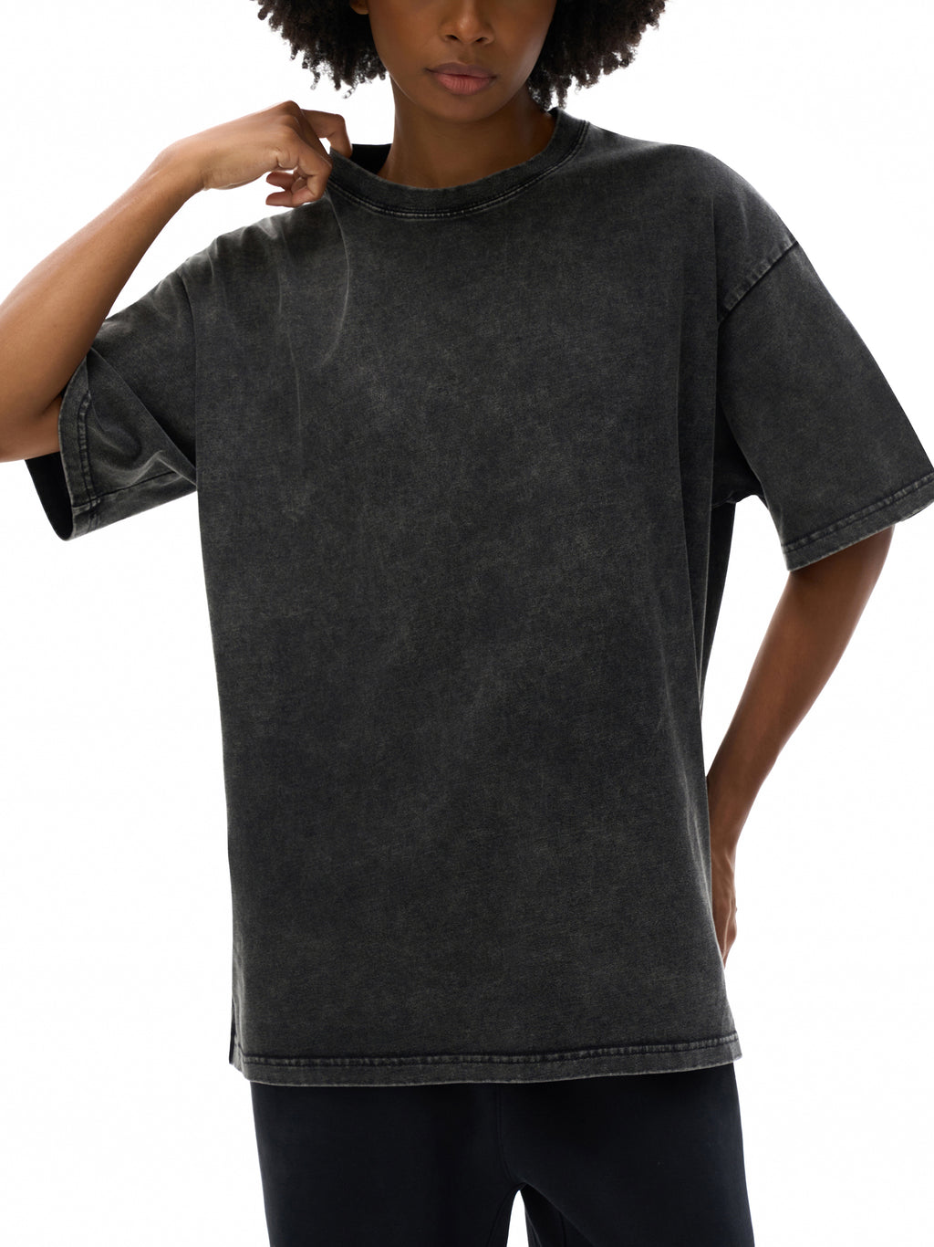 A little more like Jesus Snow Washed Oversized Cotton T-Shirt