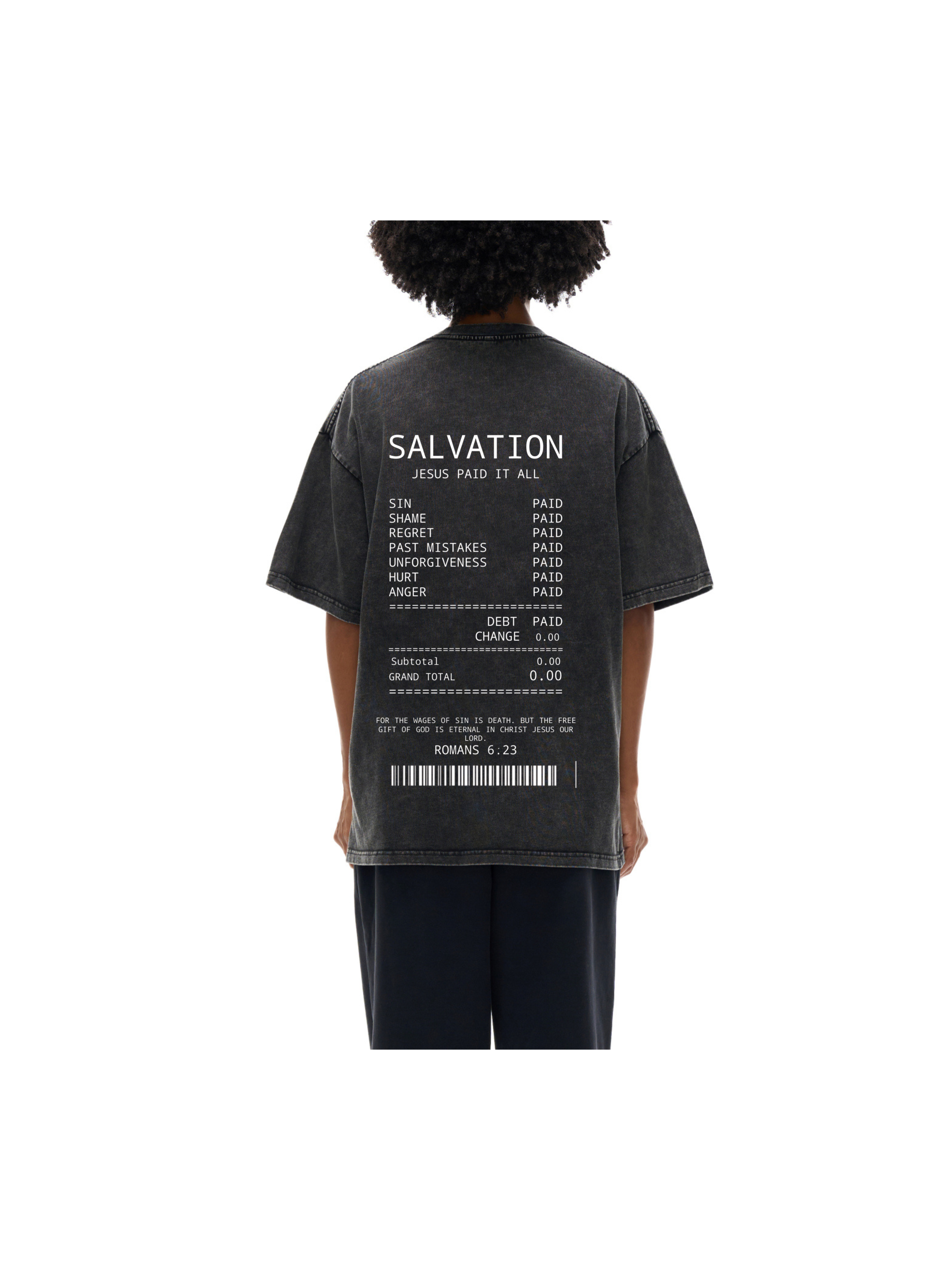 Salvation Snow Washed Oversized Cotton T-Shirt